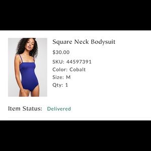 Cobalt body suit